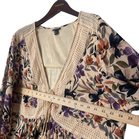 Torrid EUC Pretty Multicolor Floral Boho Dress, Size 3 (XXXL) - Picture 4 of 9